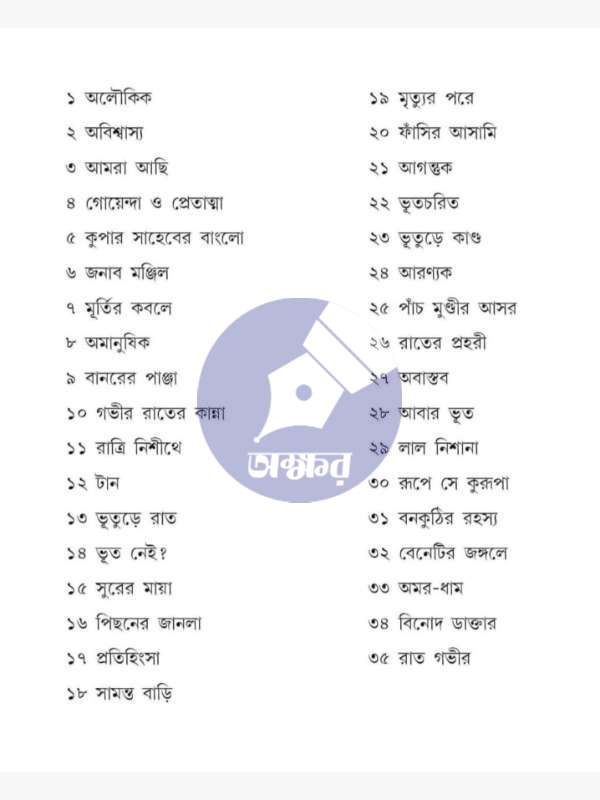 ভয় সমগ্র - হরিনারায়ণ চট্টোপাধ্যায়- Bhoy Samagra - Harinarayan Chattopadhyay - front cover